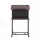 Artiss Mobile Lectern Podium Stand with Storage Shelf Height Adjustable Desk Black Walnut