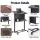 Artiss Mobile Lectern Podium Stand with Storage Shelf Height Adjustable Desk Black Walnut