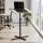 Artiss Floor Podium Stand 78-127cm Height Adjustable Portable Laptop Desk with Slanted Desktop Black Pine
