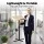 Artiss Floor Podium Stand 78-127cm Height Adjustable Portable Laptop Desk with Slanted Desktop Black Pine