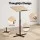 Artiss Floor Podium Stand 78-127cm Height Adjustable Portable Laptop Desk with Slanted Desktop Black Pine