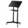 Artiss Mobile Lectern Stand Adjustable Sit to Stand Presentation Podium Black with Wheels Tilt Top 60x40 cm