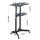 Artiss Mobile Lectern Stand Adjustable Sit to Stand Presentation Podium Black with Wheels Tilt Top 60x40 cm