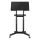 Artiss Mobile Lectern Stand Adjustable Sit to Stand Presentation Podium Black with Wheels Tilt Top 60x40 cm