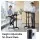 Artiss Mobile Lectern Stand Adjustable Sit to Stand Presentation Podium Black with Wheels Tilt Top 60x40 cm