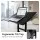 Artiss Mobile Lectern Stand Adjustable Sit to Stand Presentation Podium Black with Wheels Tilt Top 60x40 cm
