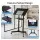 Artiss Mobile Lectern Stand Adjustable Sit to Stand Presentation Podium Black with Wheels Tilt Top 60x40 cm