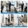 Artiss Mobile Lectern Stand Adjustable Sit to Stand Presentation Podium Black with Wheels Tilt Top 60x40 cm