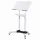 Artiss Mobile Lectern Stand Adjustable Sit-to-Stand Presentation Podium Tilting Top Wheels White (60x40cm)