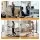 Artiss Mobile Lectern Stand Adjustable Sit-to-Stand Presentation Podium Tilting Top Wheels White (60x40cm)