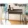 Artiss Kelvin Computer Desk with Shelf 100cm Oak—Engineered Wood, Black Steel Frame, Space-Saving, Easy Assembly