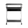 Artiss 60CM Black Computer Desk with Sliding Keyboard Tray, 15mm Thick Top, Z-Shape Steel Frame, & 360° Castor Wheels