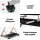 Artiss Computer Desk and Office Chair Set, Black, 15mm Thick Board, Sliding Keyboard Tray, PU Leather, 60x48x75cm