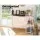 Artiss Computer Desk with Shelves, Engineered Wood, 120cm, White Frame, Oak Top, Stylish & Functional Workstation