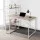 Artiss Computer Desk with Shelves, Engineered Wood, 120cm, White Frame, Oak Top, Stylish & Functional Workstation