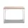 Artiss Computer Desk, Oak Particle Board, 100cm, White & Oak, Stylish Workstation, Easy Assembly, Compact Design