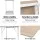 Artiss Computer Desk, Oak Particle Board, 100cm, White & Oak, Stylish Workstation, Easy Assembly, Compact Design