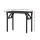 Artiss Foldable Computer Desk, Particle Board, Black, 80cm x 40cm, Sturdy Corner Design for Home Office Use