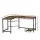 Artiss L-Shape Computer Desk with CPU Stand, Brown, 147CM - Space-Saving, Durable, Ideal for Home Office Setup