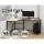 Artiss L-Shape Computer Desk with CPU Stand, Oak Finish, 147cm - Durable Particle Board & Steel, Space-Saving Design