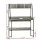 Artiss Computer Desk with Bookshelf Storage, 12mm Particle Board, 100CM, Grey - Sleek & Functional for Small Spaces