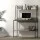 Artiss Computer Desk with Bookshelf Storage, 12mm Particle Board, 100CM, Grey - Sleek & Functional for Small Spaces