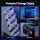 Artiss 140cm L-Shaped Gaming Desk with RGB LED, USB Type-C Power Station, Fabric Drawers, Melamine Top & Steel Frame