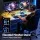 Artiss 140cm L-Shaped Gaming Desk with RGB LED, USB Type-C Power Station, Fabric Drawers, Melamine Top & Steel Frame