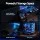 Artiss 200cm L Shaped Gaming Desk with RGB LED Strip Built in USB Type C Power Station Black 200cm Workspace