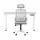 Artiss Standing Desk and Office Chair Combo 140cm White Ergonomic Sit Stand Desk with Height Memory and Lumbar Support