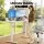 Artiss Standing Desk and Office Chair Combo 140cm White Ergonomic Sit Stand Desk with Height Memory and Lumbar Support