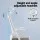 Artiss Standing Desk and Office Chair Combo 140cm White Ergonomic Sit Stand Desk with Height Memory and Lumbar Support