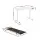 Artiss Electric Standing Desk with 120cm White Table and Everfit 10km/h Walking Pad, Adjustable Height, Home Office