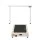 Artiss Electric Standing Desk with 120cm White Table and Everfit 10km/h Walking Pad, Adjustable Height, Home Office