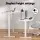 Artiss Electric Standing Desk with 120cm White Table and Everfit 10km/h Walking Pad, Adjustable Height, Home Office
