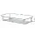 Artiss Adjustable Monitor Stand Riser - Clear Tempered Glass, 600mm x 260mm, 15kg Capacity, Silver Aluminium Legs