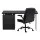 Artiss Black Computer Desk & Executive Office Chair Set – PU Leather, 3 Drawers, Adjustable, Modern Home Office