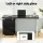 Artiss Black Computer Desk & Executive Office Chair Set – PU Leather, 3 Drawers, Adjustable, Modern Home Office