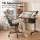 Artiss Drawing Table and Ergonomic Drafting Chair Set with Tilting Glass Desktop and Storage Drawers Black