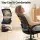 Artiss Drawing Table and Ergonomic Drafting Chair Set with Tilting Glass Desktop and Storage Drawers Black