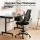 Artiss Drawing Table and Ergonomic Drafting Chair Set with Tilting Glass Desktop and Storage Drawers Black