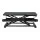 Artiss Standing Desk Riser, MDF & Metal, Black, 80CM, Height Adjustable, 2-Tier Design, Ergonomic Workspace