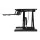 Artiss Standing Desk Riser, MDF & Metal, Black, 80CM, Height Adjustable, 2-Tier Design, Ergonomic Workspace