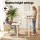 Artiss 140cm Electric Standing Desk with 4 Memory Presets and Criss Cross Ergonomic Chair Set for Home Office