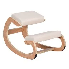 Artiss Ergonomic Kneeling Chair with Memory Foam & Rocking Base, 120kg Capacity, Beige – Ideal for Home Office & Gaming