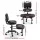 Artiss Cross-Legged Kneeling Meditation Chair Adjustable Ergonomic Office Seat with Rotating Footrest Black