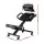 Artiss Ergonomic Kneeling Chair with Mesh Backrest, Adjustable Height, PU Leather Seat, 120kg Capacity, Black
