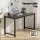 Artiss 120cm Computer Desk & Black PU Leather Office Chair Set, Metal Frame, Height-Adjustable, Modern Design