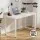 Artiss 120cm Computer Desk & PU Leather Chair Set - White, Metal Frame, Anti-Scratch, Adjustable, Modern Workspace Combo