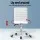 Artiss 120cm Computer Desk & PU Leather Chair Set - White, Metal Frame, Anti-Scratch, Adjustable, Modern Workspace Combo